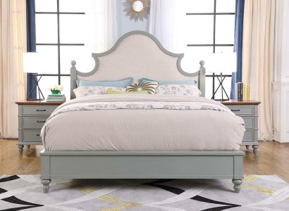 Luxus Schlafzimmer Bett Polster Design 180x200cm Doppel Hotel Betten Textil Neu